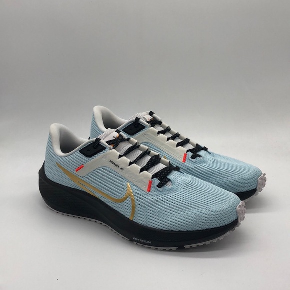 New Men’s Nike Air Zoom Pegasus 40 Nike By You White/Blue/Orange FB2382-900 NWOB - Picture 2 of 5